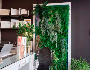 Decora tus paredes con un jardín vertical artificial
