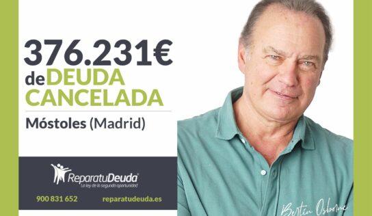 Repara tu Deuda Abogados cancela 376.231 € en Móstoles (Madrid) con la Ley de la Segunda Oportunidad