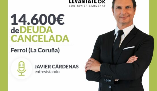 Cárdenas entrevista a una persona de Ferrol (La Coruña) sin deudas por la Ley de Segunda Oportunidad