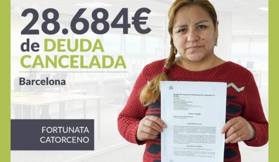Repara tu Deuda Abogados cancela 28.684€ en Barcelona (Catalunya) con la Ley de Segunda Oportunidad