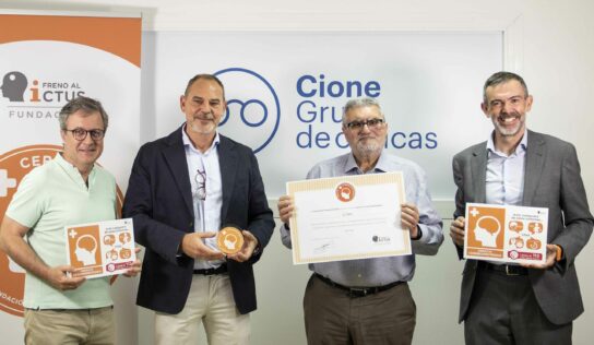 Cione recibe la certificación de «Espacio cerebroprotegido» por la Fundación Freno al Ictus