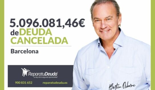 Repara tu Deuda Abogados cancela 5,096,081.46 € en Barcelona (Catalunya) con la Ley de Segunda Oportunidad
