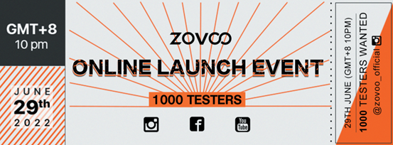 ‘Máximo Rendimiento’: El lanzamiento global online de ZOVOO 2022 se llevará a cabo el 29 de junio