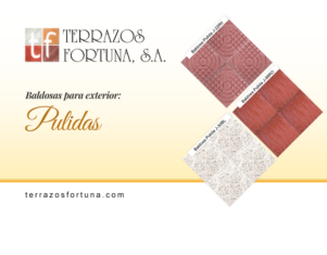 Baldosas pulidas de exterior Terrazos Fortuna: una opción resistente y segura