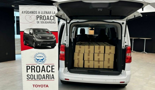 Toyota España pone en marcha de nuevo ‘Proace Solidaria’ y recauda más de 1.250 raciones de comida para los más necesitados