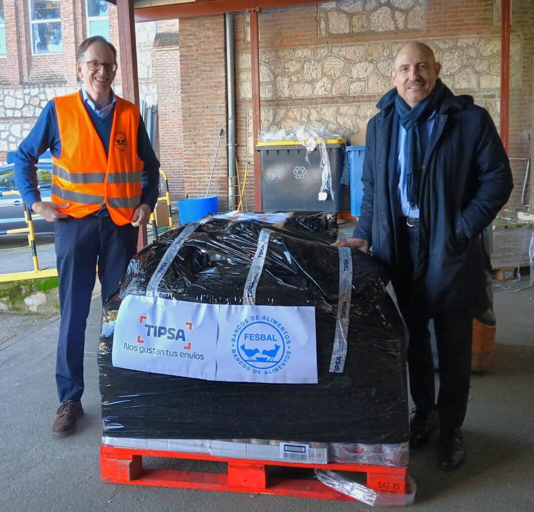 «Danos la Lata» la campaña solidaria de recogida de alimentos de TIPSA y los Bancos de Alimentos de España, cierra su primera edición recolectando cerca de 2 toneladas de alimentos enlatados