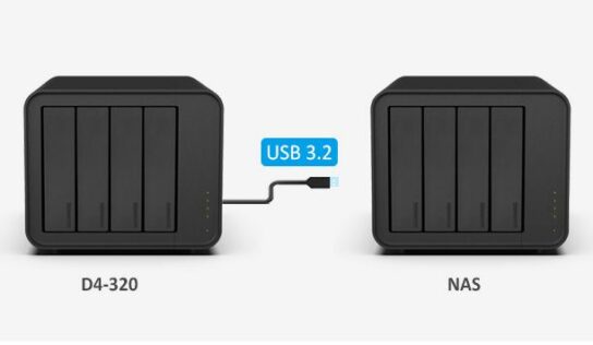 TerraMaster lanza D4-320 de 4 bahías con USB3.2 10 Gbps nuevo diseño para expansión en PC y NAS