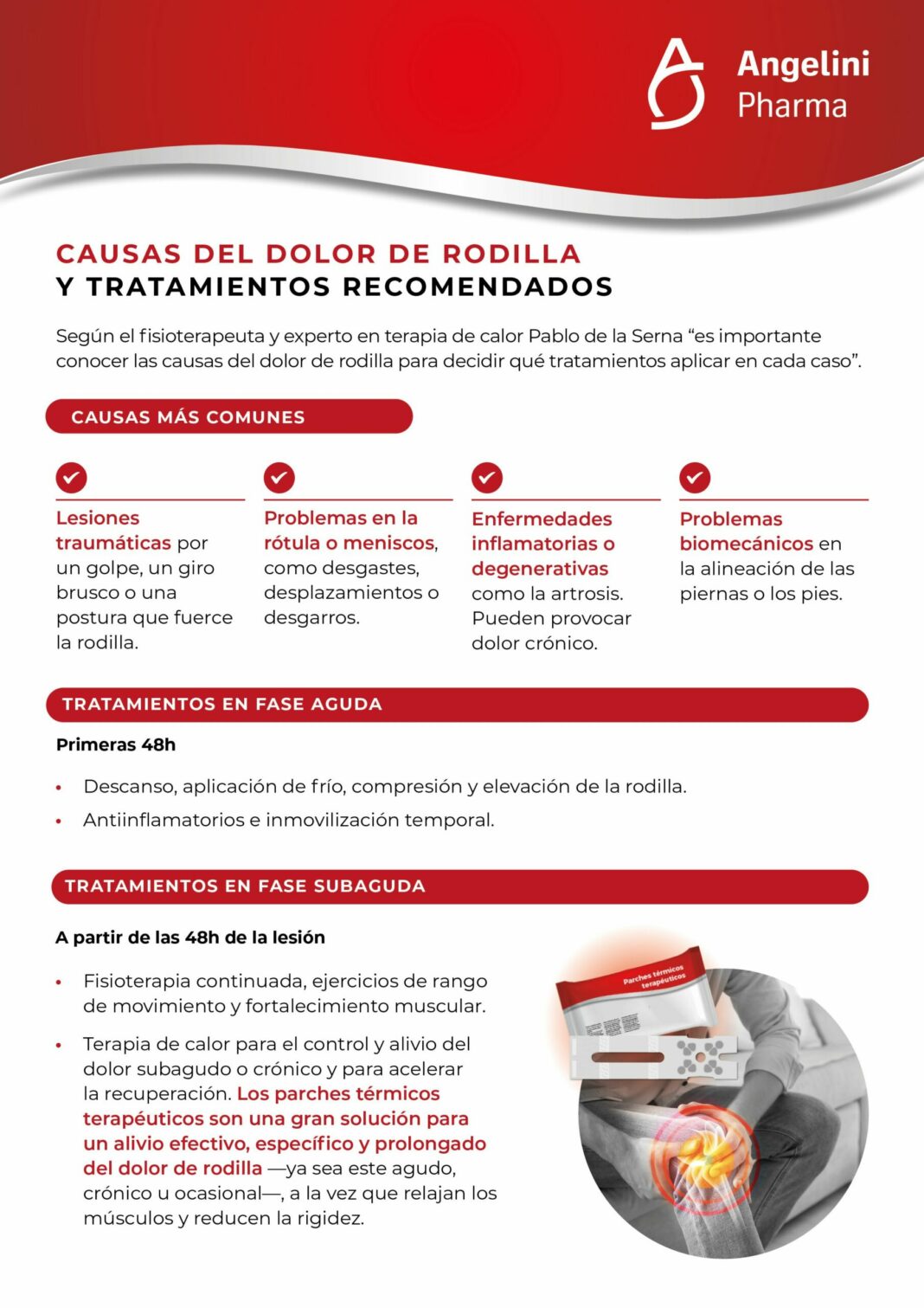 Pablo de la Serna repasa síntomas, causas y tratamientos para el dolor de rodilla