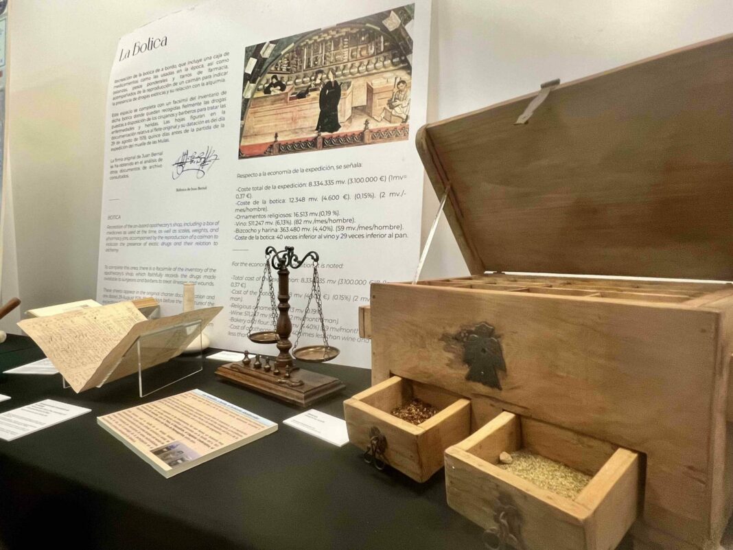 Llega a San Sebastián la exposición que recrea la botica de la primera vuelta al mundo