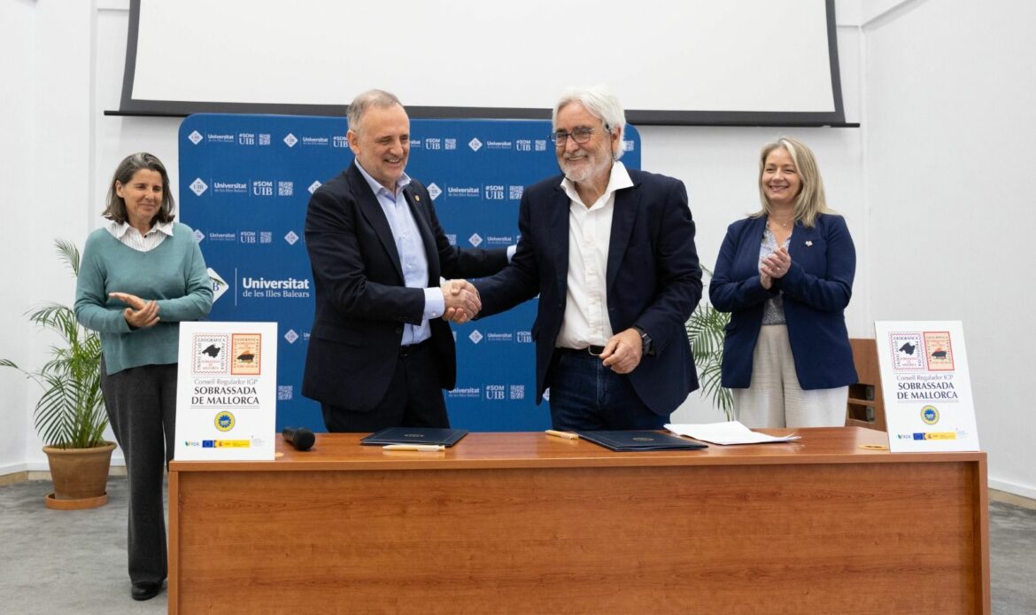 Sobrassada de Mallorca IGP y la Universitat de les Illes Balears impulsan la creación de la primera cátedra destinada a la alimentación