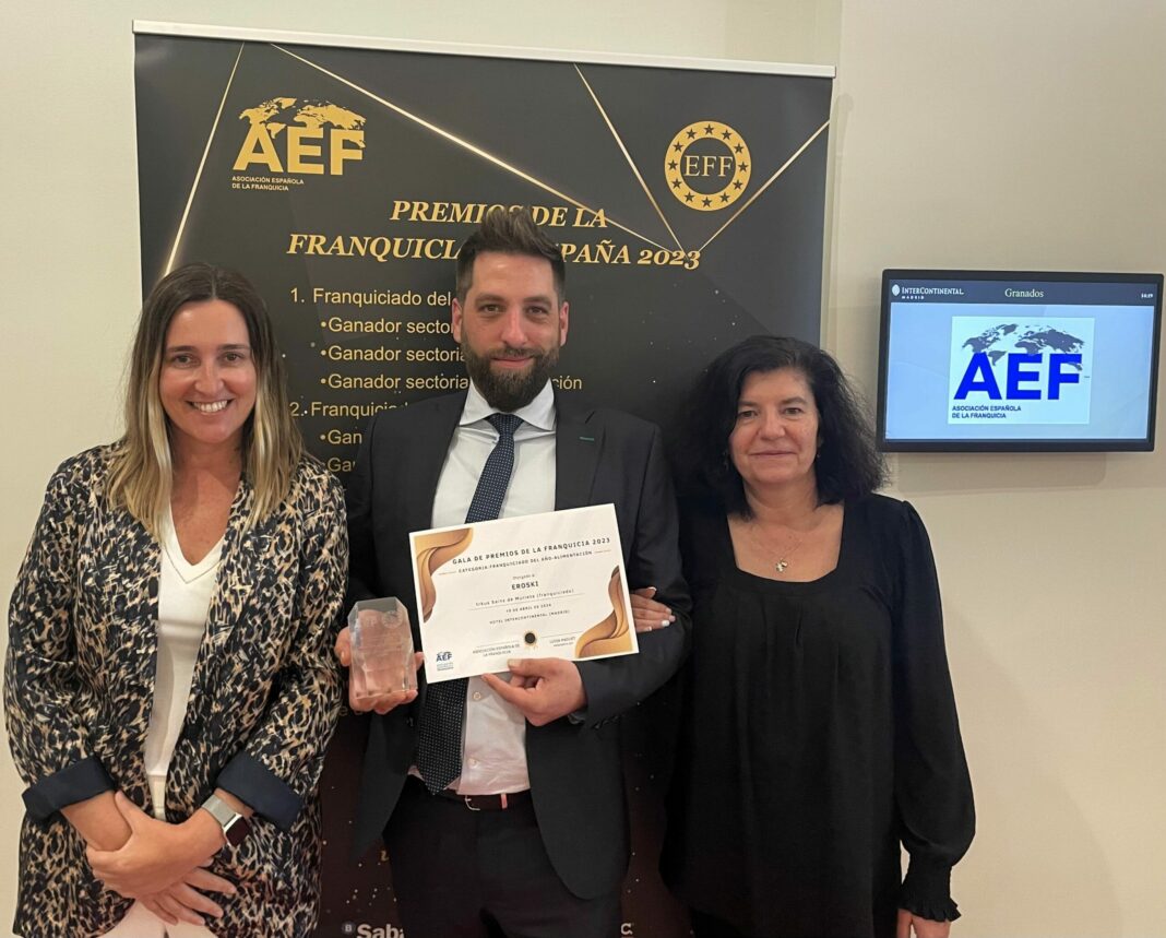 Irkus Sainz, multifranquiciado de EROSKI, gana el «Premio al Franquiciado del Año»