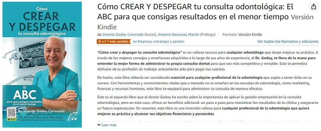 El libro ‘Cómo Crear y Despegar tu Consulta Odontológica’ del Dr. Godoy se convierte en Best Seller
