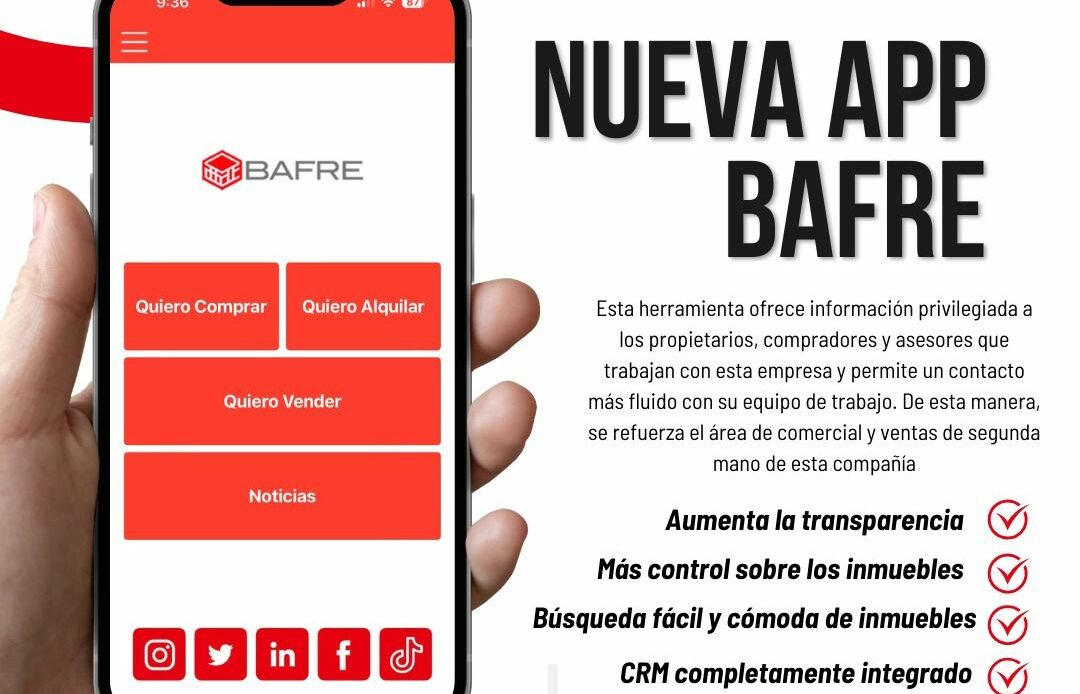 Bafre Inmobiliaria lanza al mercado una novedosa aplicación para dispositivos móviles iOS y Android