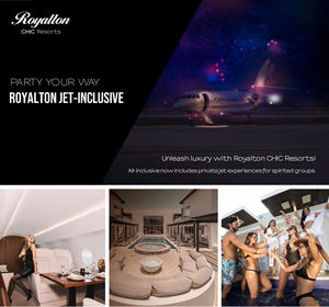 Royalton Chic Resorts presenta un paquete todo incluido con jet privado para viajeros en grupo